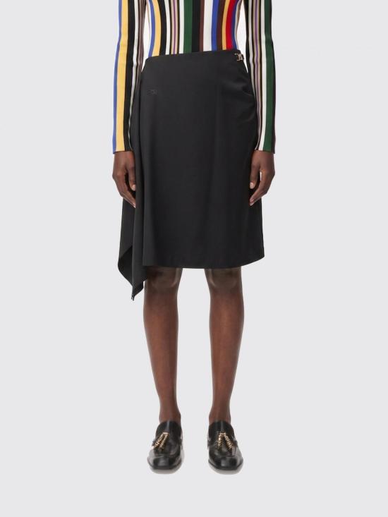 26SS 로에베 미디 스커트 S540Y08XCV Black