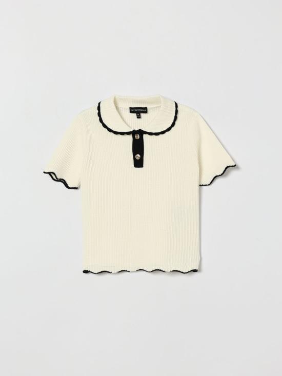 26SS [키즈] 엠포리오 아르마니 폴로 셔츠 EG000753AF22776 U0003 White
