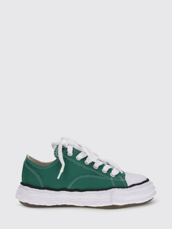 26SS 메종 미하라 야스히로 피터슨23 OG 솔 캔버스 로우탑 A11FW702 CL Green