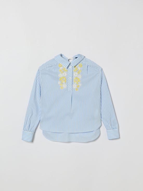 26SS [키즈] 에르마노 설비노 셔츠 Z1G3007168 9958 Gnawed Blue