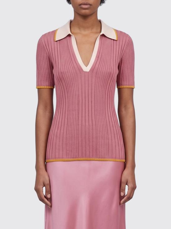 26SS 로베르토 콜리나 폴로 티셔츠 261FXA28024 BRICK Brick Red