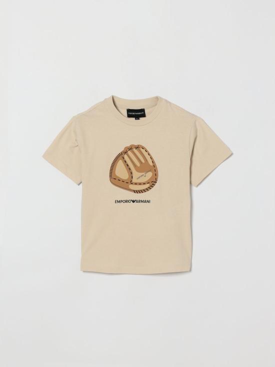26SS [키즈] 엠포리오 아르마니 티셔츠 EB001344AF14503 U1156 Beige