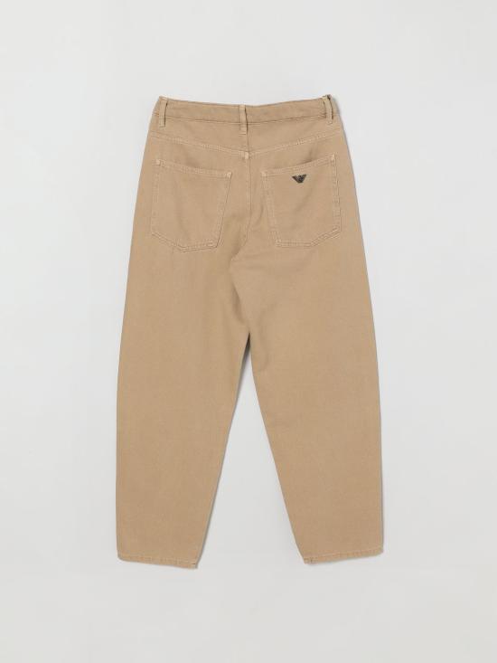 26SS [키즈] 엠포리오 아르마니 스트레이트 팬츠 EB000937AF21782 U6076 Beige - EMPORIO ARMANI
