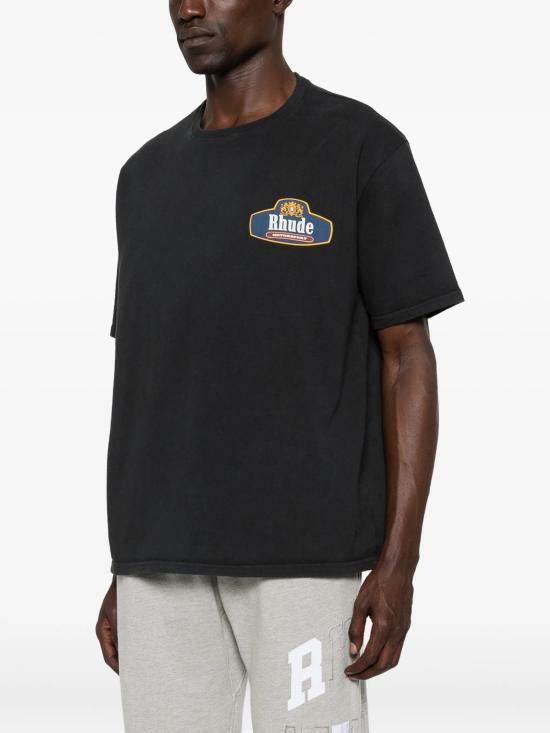 26SS 루드 반팔 티셔츠 RHSS26TT04012 6189 Black - RHUDE