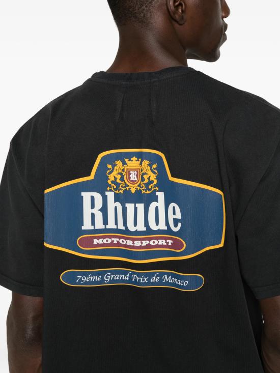 26SS 루드 반팔 티셔츠 RHSS26TT04012 6189 Black - RHUDE