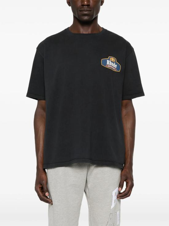 26SS 루드 반팔 티셔츠 RHSS26TT04012 6189 Black - RHUDE