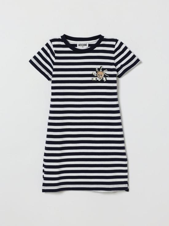 26SS [키즈] 모스키노 원피스 HDV0HNLAE10 83686 Blue