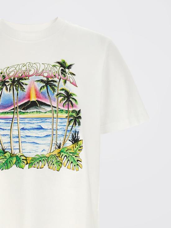 26SS 카사블랑카 반팔 티셔츠 MSP26JTS001 22 White 2 - CASABLANCA