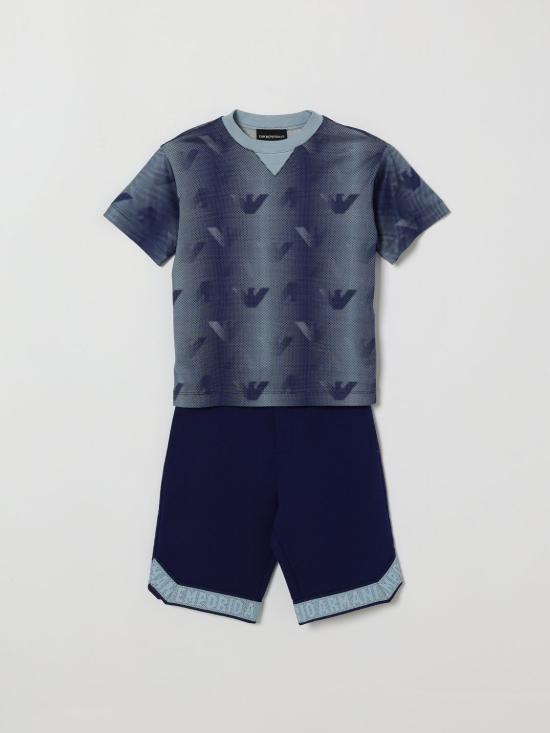 26SS [키즈] 엠포리오 아르마니 캐주얼 세트 EB000959AF24286 FB407 Blue