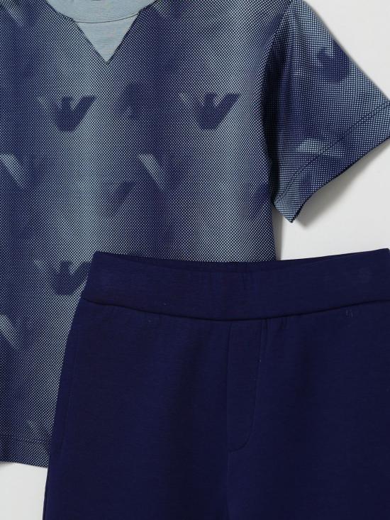 26SS [키즈] 엠포리오 아르마니 캐주얼 세트 EB000959AF24286 FB407 Blue - EMPORIO ARMANI