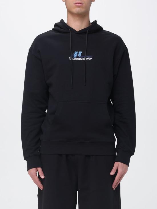 26SS 엠에스지엠 후드 티셔츠 4040MM132N26700 99 Black