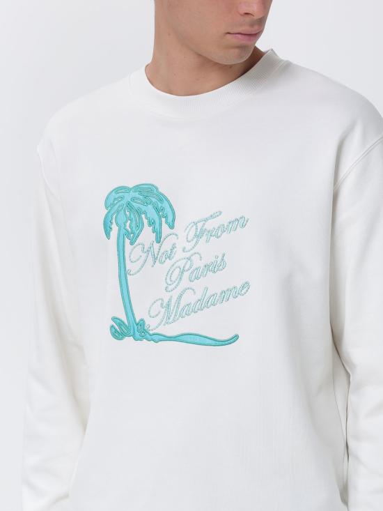 26SS 드롤드무슈 긴팔 티셔츠 KSW190CO127 OW White - DROLE DE MONSIEUR