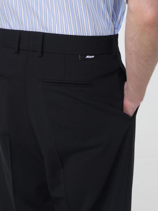 26SS 엠에스지엠 스트레이트 팬츠 4040MP11267100 99 Black - MSGM
