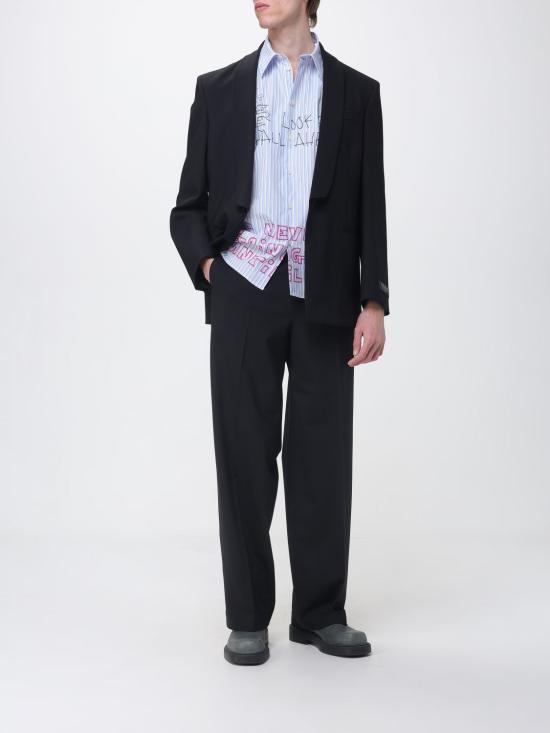 26SS 엠에스지엠 스트레이트 팬츠 4040MP11267100 99 Black - MSGM