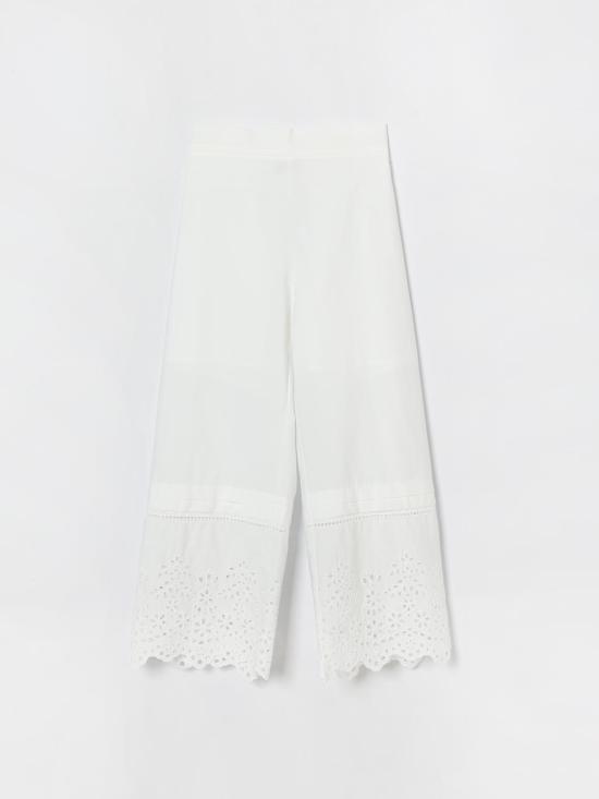 26SS [키즈] 에르마노 설비노 스트레이트 팬츠 Z1G4097970 0099 White