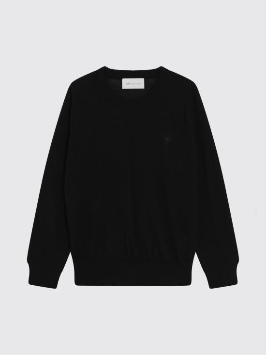 26SS 아미 스웨터 HKS866KN00390 180 Black - AMI