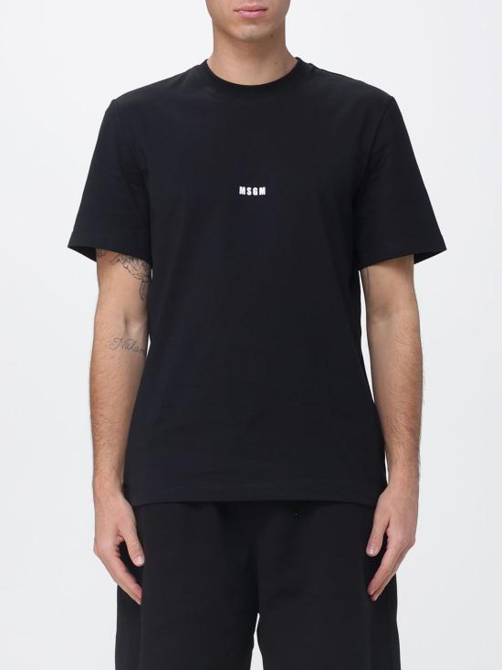 26SS 엠에스지엠 반팔 티셔츠 2000MM500200002 99 Black