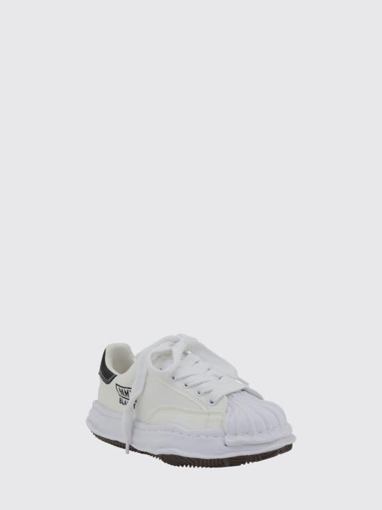 26SS 메종 미하라 야스히로 블레이키 OG 솔 캔버스 로우탑 스니커즈 A08FW735 White - MAISON MIHARA YASUHIRO