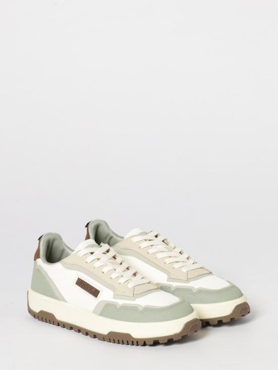 26SS 오트리 WILDPACE 로우 스니커즈 립스탑 나일론 가죽 LDLMRU14 Green - AUTRY