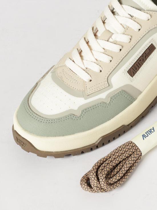 26SS 오트리 WILDPACE 로우 스니커즈 립스탑 나일론 가죽 LDLMRU14 Green - AUTRY