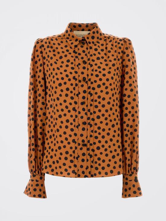 26SS 발렌티노 가라바니 블라우스 8B0AB8E2A62 U46 Brown - VALENTINO GARAVANI