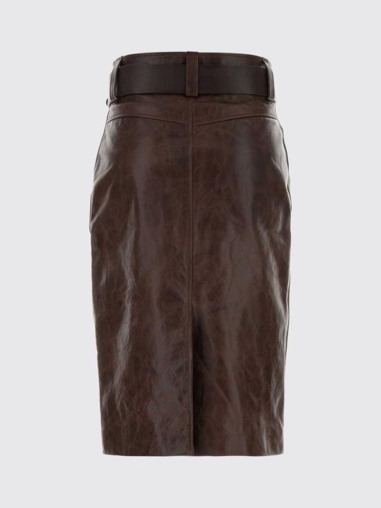 26SS 생로랑 미디 스커트 865021YCVD2 2820 Brown - SAINT LAURENT