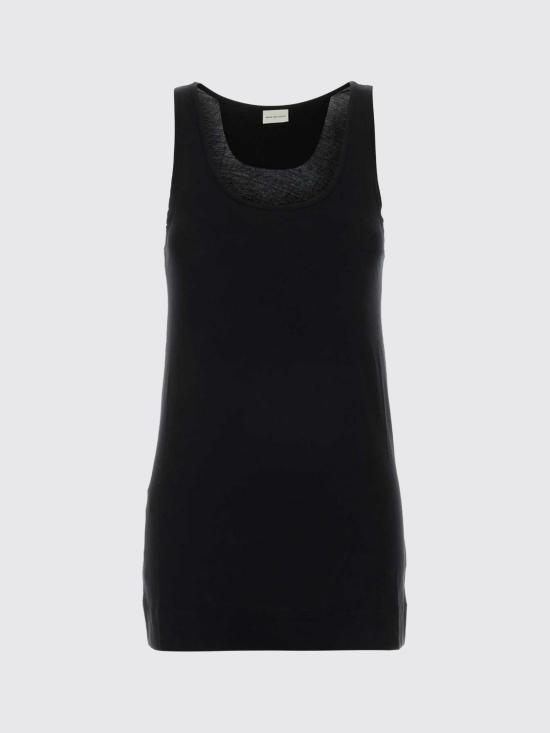 26SS 드리스 반 노튼 민소매 티셔츠 2610111373606 900 Black - DRIES VAN NOTEN