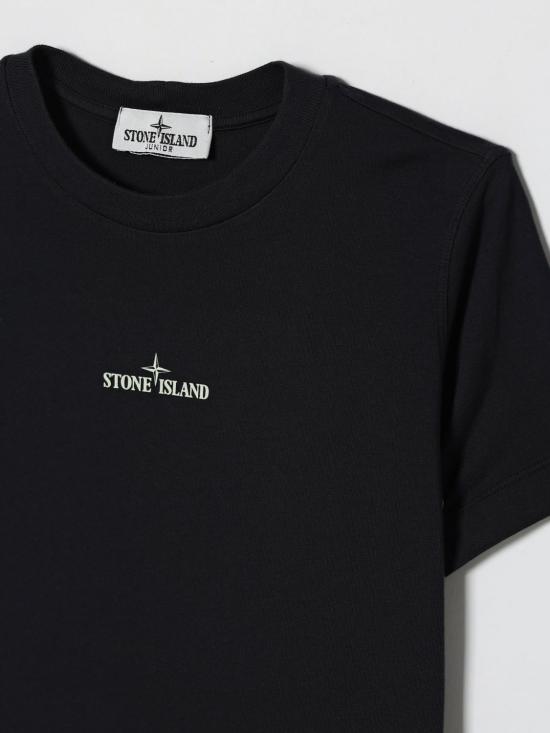 26SS [키즈] 스톤 아일랜드 티셔츠 2100011S0369 V0020 Navy - STONE ISLAND