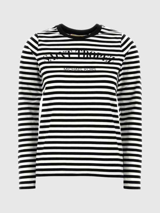 26SS 마이클 코어스 반팔 티셔츠 MS6520JKWZ BLACKWHITE Black - MICHAEL KORS