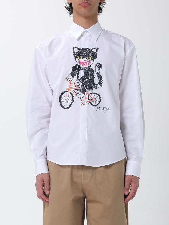 26SS 엠에스지엠 긴팔 셔츠 4040ME18X267112 01 White