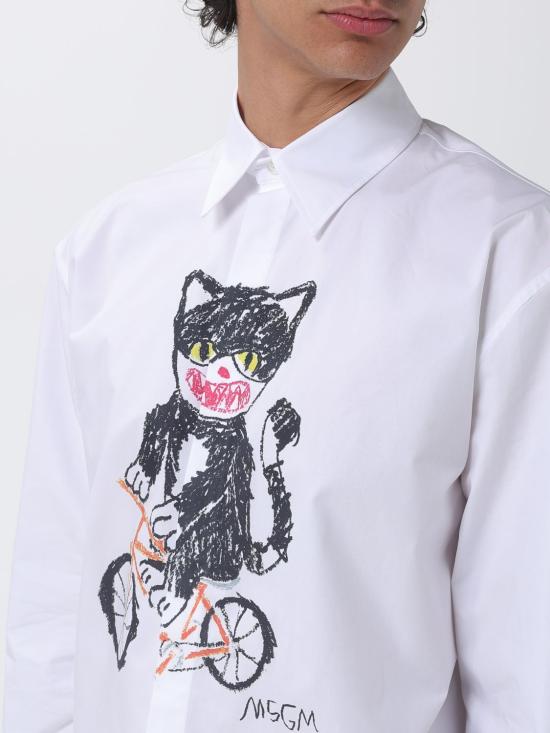 26SS 엠에스지엠 긴팔 셔츠 4040ME18X267112 01 White - MSGM