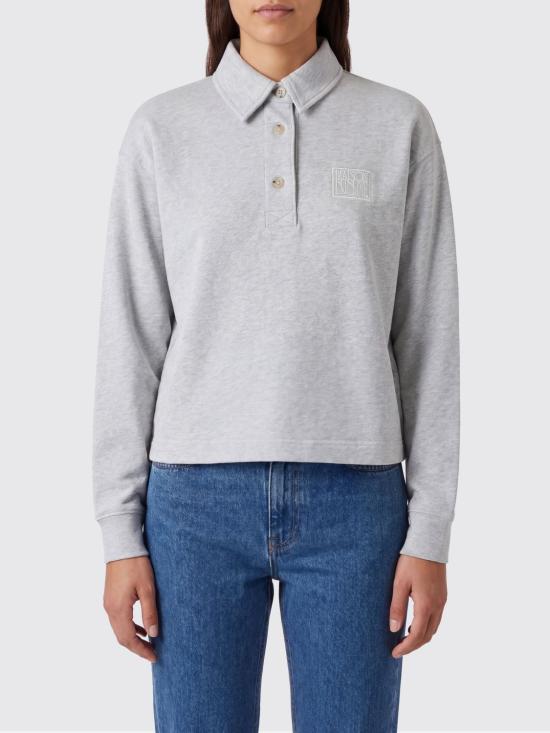 26SS 메종키츠네 폴로 티셔츠 QW00302KM0342 P190 Grey