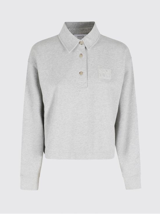 26SS 메종키츠네 폴로 티셔츠 QW00302KM0342 P190 Grey - MAISON KITSUNE