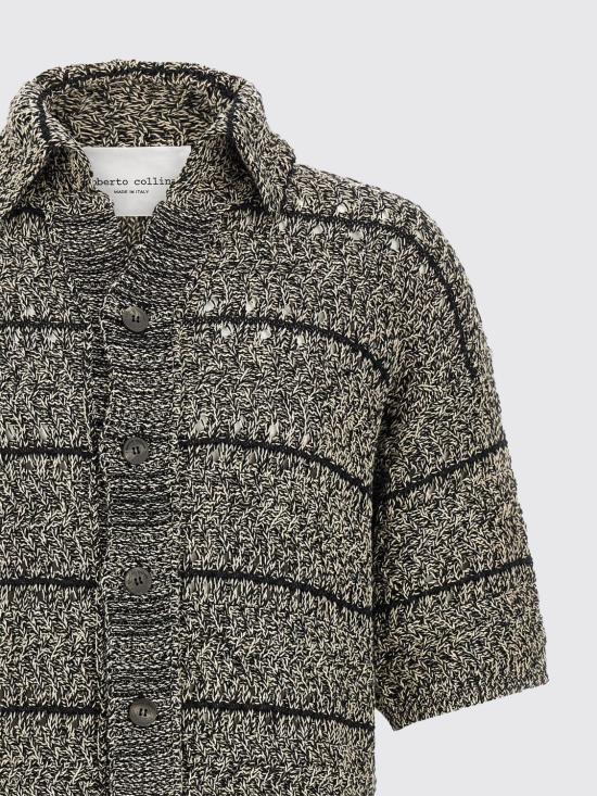 26SS 로베르토 콜리나 스웨터 261MYA37025 09 Black - ROBERTO COLLINA