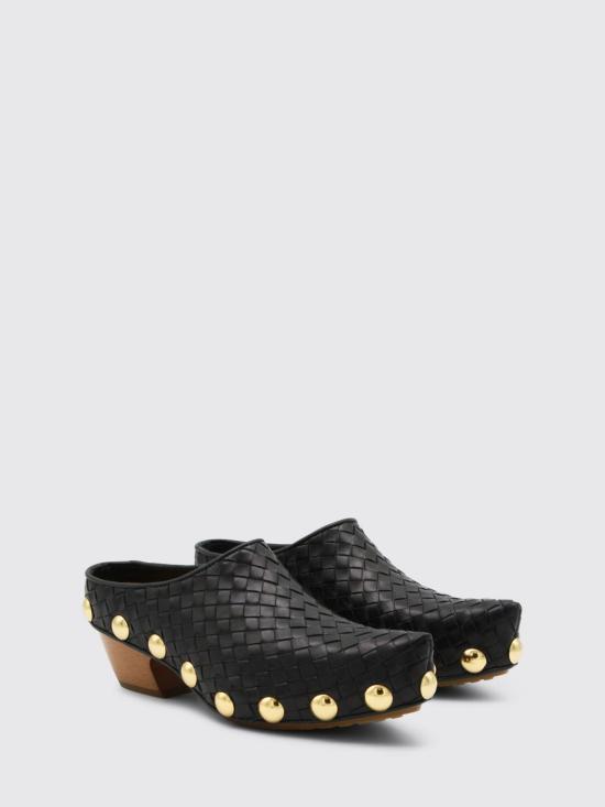 26SS 보테가베네타 뮬/슬리퍼 871591V2ED0 1000 Black - BOTTEGA VENETA