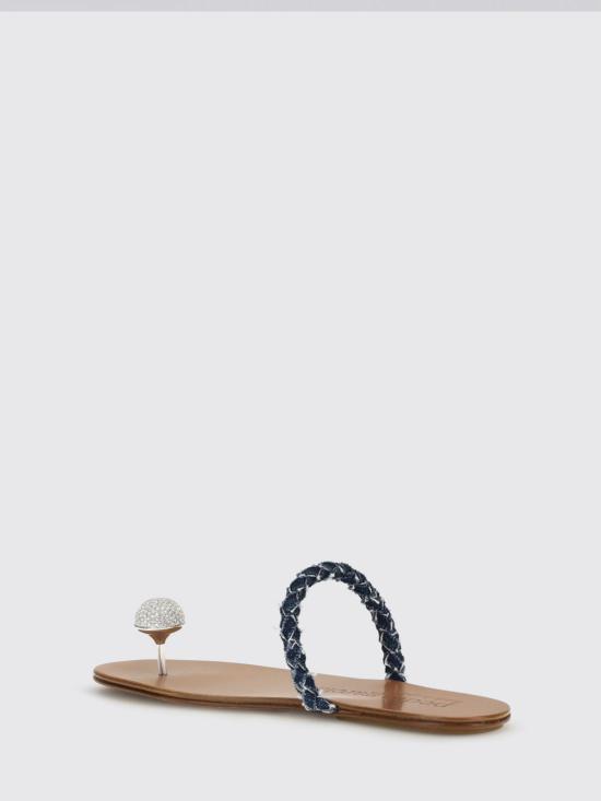 26SS 페드로 가르시아 뮬/슬리퍼 PIPA03 002 Denim - PEDRO GARCIA