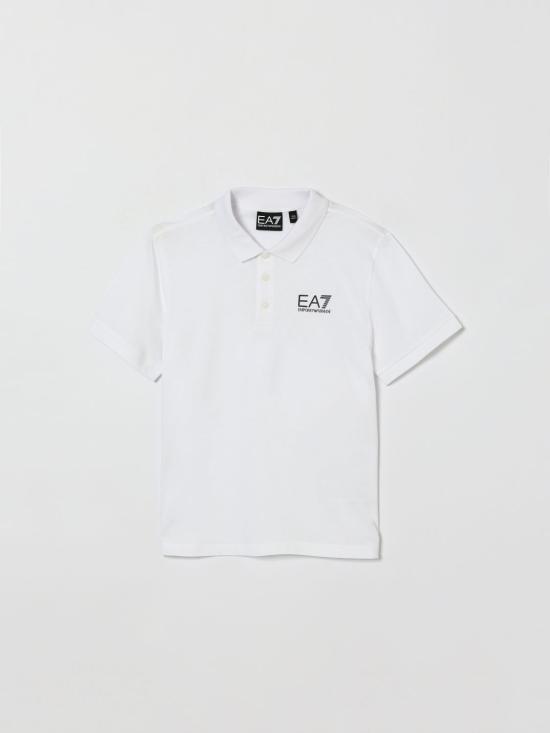26SS [키즈] 엠포리오 아르마니 폴로 셔츠 7B000022AF10378 U0002 White