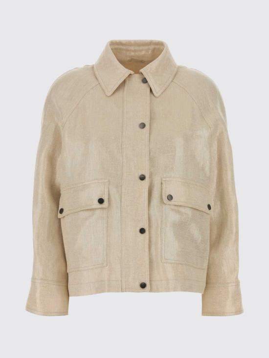 26SS 브루넬로 쿠치넬리 가죽 자켓 ML5967767 C729 Sand - BRUNELLO CUCINELLI