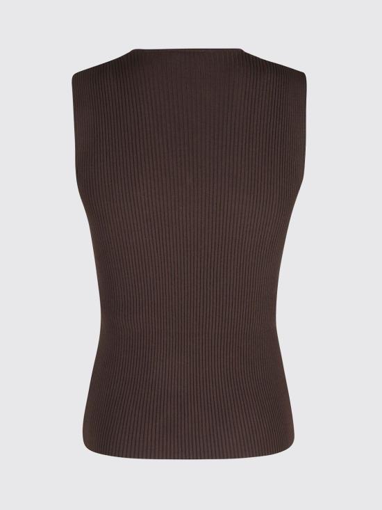 26SS 로베르토 콜리나 민소매 티셔츠 261FXA31214 MORO Brown - ROBERTO COLLINA