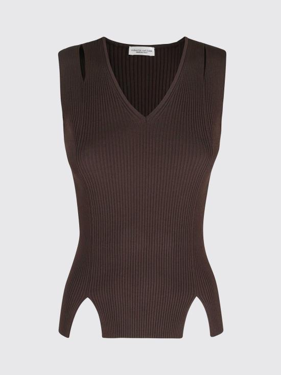 26SS 로베르토 콜리나 민소매 티셔츠 261FXA31214 MORO Brown - ROBERTO COLLINA