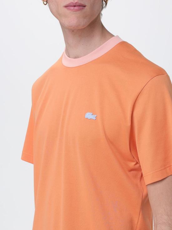26SS 라코스테 반팔 티셔츠 TH2323 IY0 Orange - LACOSTE
