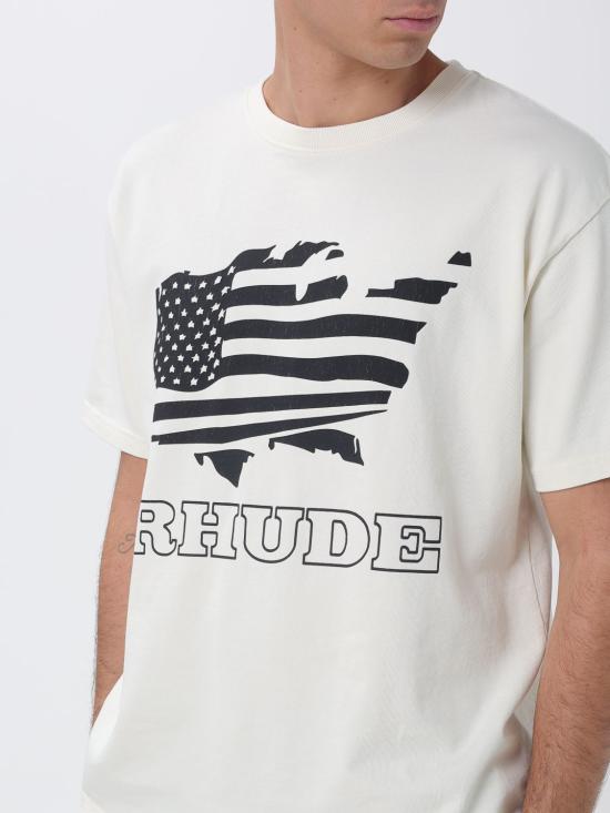 26SS 루드 반팔 티셔츠 RHSS26TT08012 3161 White - RHUDE