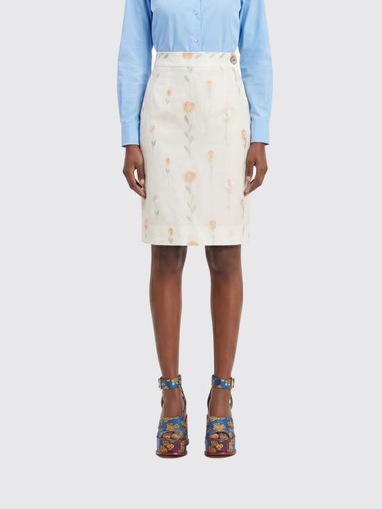 26SS 비비안웨스트우드 미디 스커트 1K010030W01EN A207 White