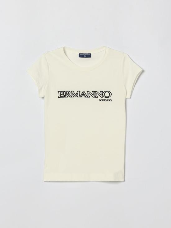 26SS [키즈] 에르마노 설비노 티셔츠 Z1G6087201 0150 Yellow Cream