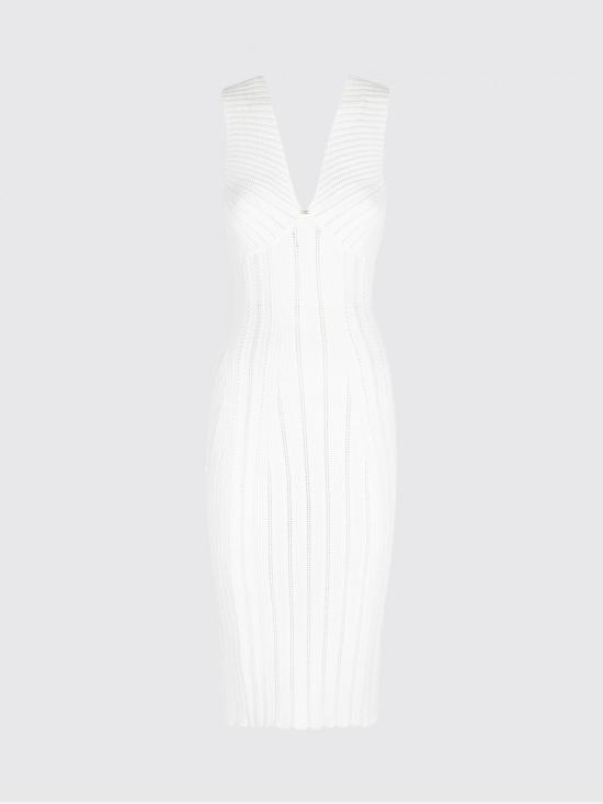 26SS 엘리자베타프랜치 미디 원피스 AM36B62E2 360 Ivory - ELISABETTA FRANCHI
