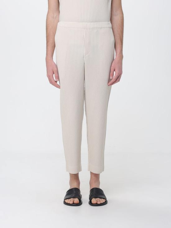 26SS 옴므 플리세 이세이 미야케 스트레이트 팬츠 HP66JF034 42 Beige