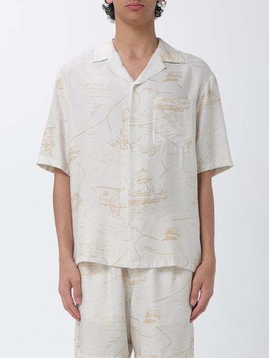 26SS 메종키츠네 반팔 셔츠 QM00404WW9103 0522 Nude