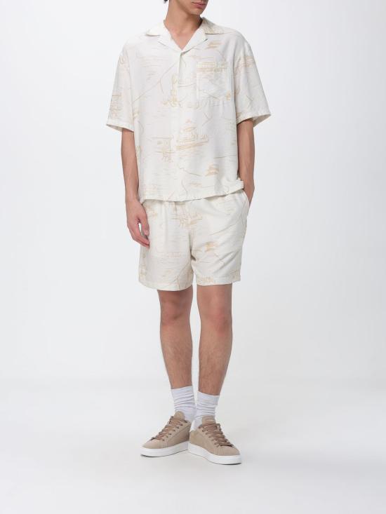 26SS 메종키츠네 반팔 셔츠 QM00404WW9103 0522 Nude - MAISON KITSUNE