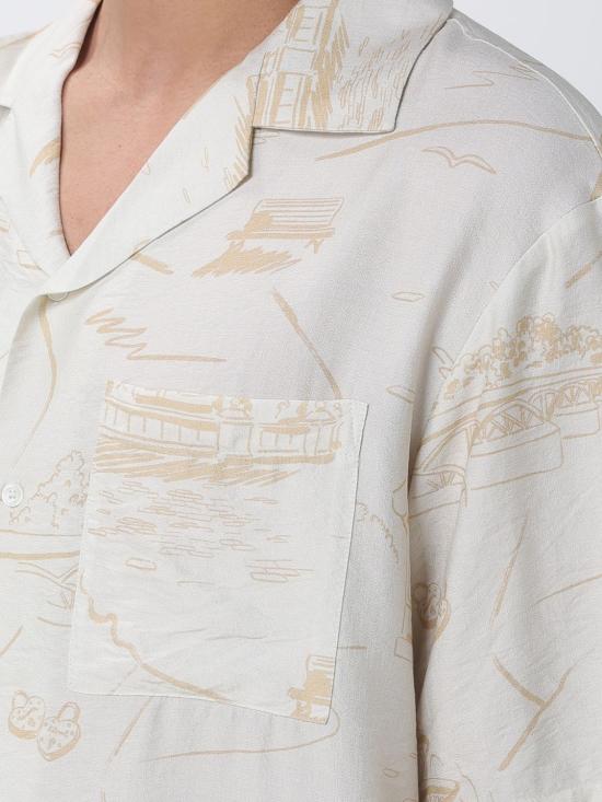 26SS 메종키츠네 반팔 셔츠 QM00404WW9103 0522 Nude - MAISON KITSUNE