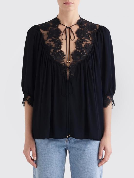 26SS 끌로에 블라우스 CH26SHT38005 001 Black